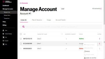 T-Mobile Temporary Suspension