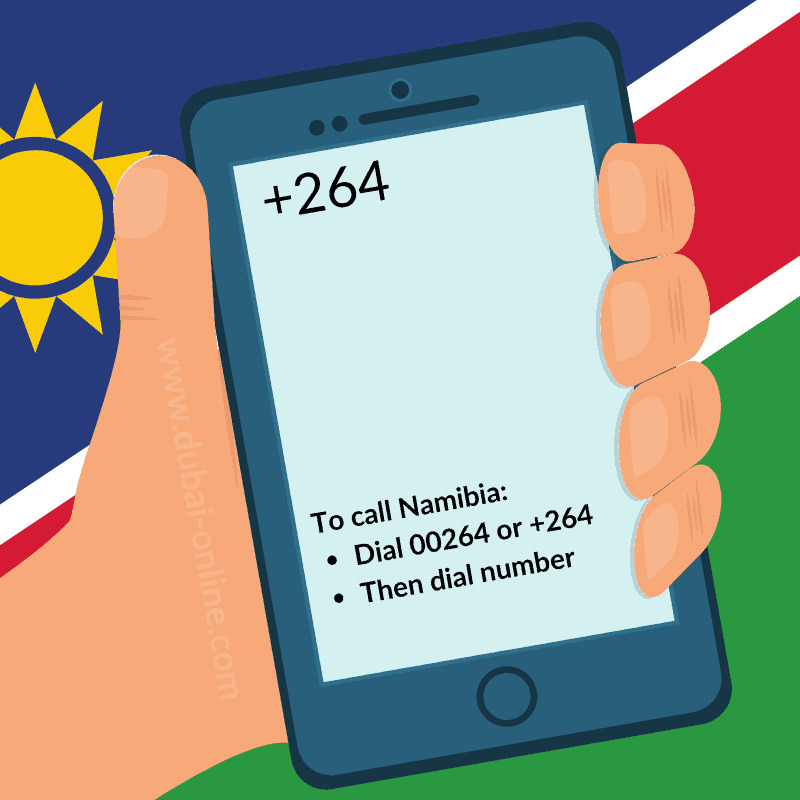 the +264 country code