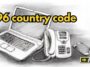 International Dialing Code 96