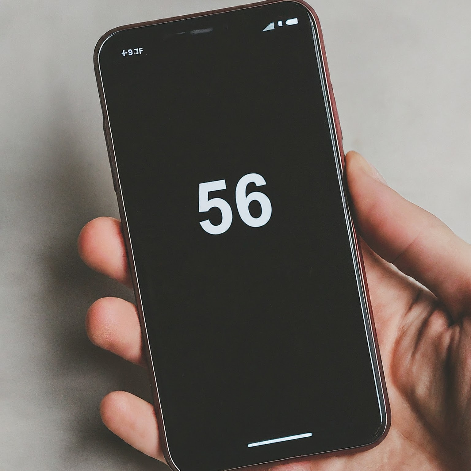 The +56 country code