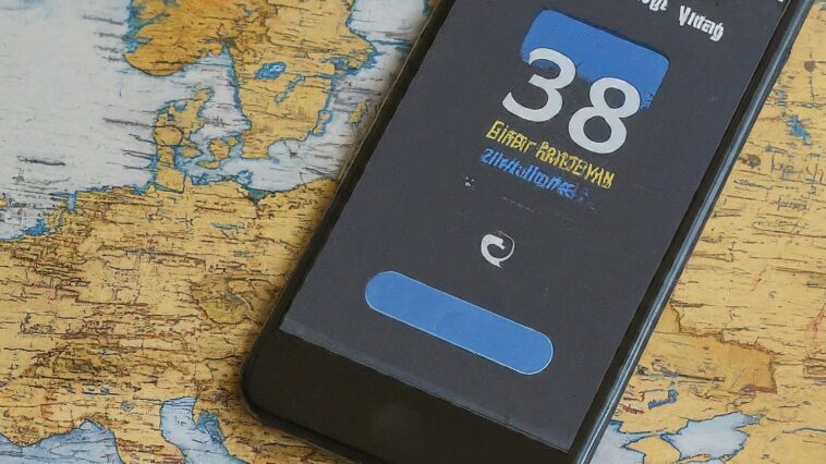 The country code +38