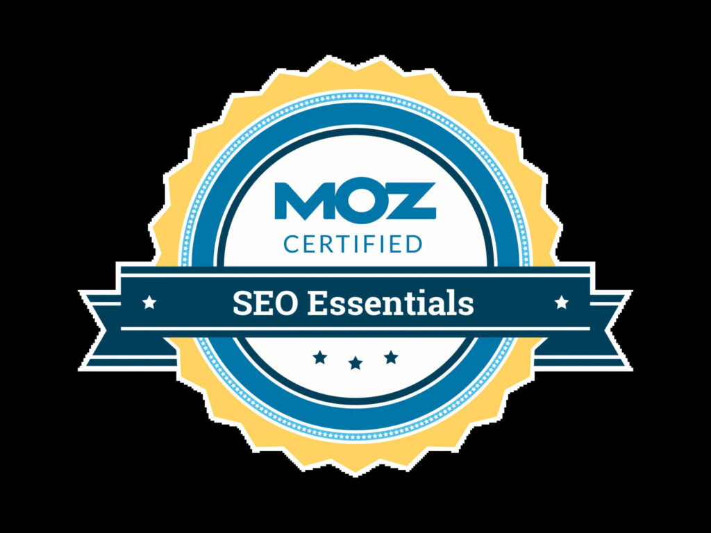 Moz SEO Essentials Certificate