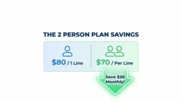 2 person verizon plan