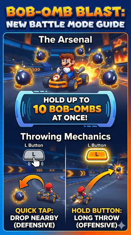 Mario Kart World 1.6.0 Update is LIVE: Bob-omb Blast Mode, Huge Item Changes & Full Patch Notes! - تفاصيل إضافية