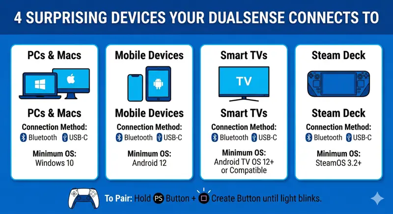 Unlock Your PS5 Controller: 4 Surprising Devices Your DualSense Connects To (No Console Needed!)