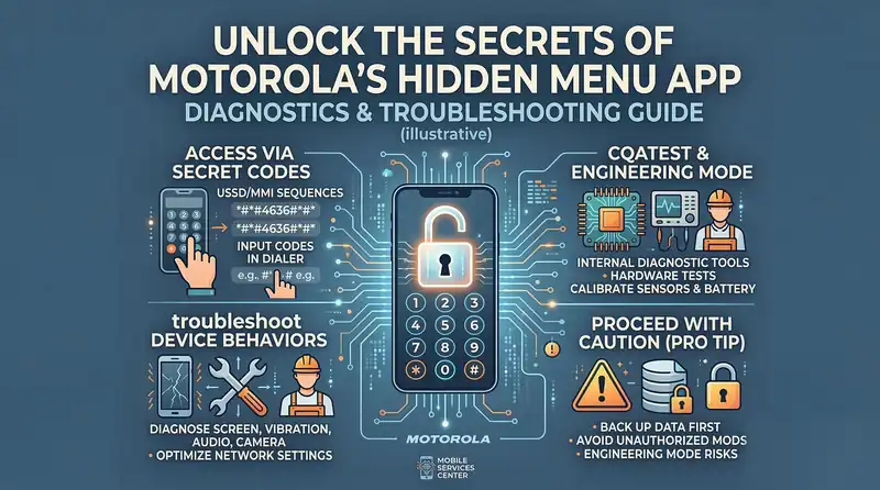 the Secrets of the motorola hidden menu