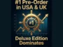 Infographic showing the Assassin's Creed Black Flag Resynced Deluxe Edition as the number one best-selling PS5 pre-order in the USA and UK, with a July 9, 2026 release date.
