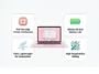 An infographic detailing the 2026 MacBook Neo features, highlighting the A18 Pro chip, all-day battery life, ultra-lightweight design, and high repairability for commuters.