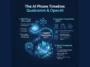 Infographic showing the timeline of the reported Qualcomm and OpenAI AI phone project, detailing R&D from 2024 to 2026, supplier finalization in 2027, and targeted mass production in 2028.