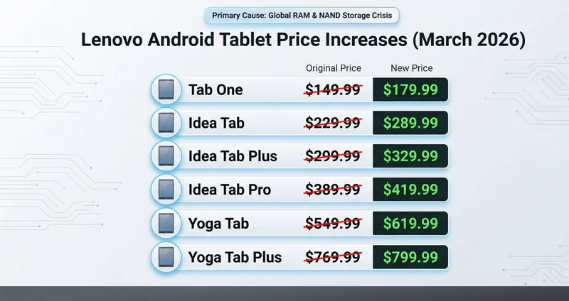 Why Lenovo Quietly Raised Prices on Every Android Tablet & Killed the Legion Tab - تفاصيل إضافية