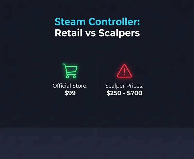 Gamers Furious: $99 Steam Controller Sells Out in 30 Minutes as Scalpers Demand $700