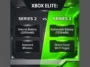 Infographic comparing the specifications of the Xbox Elite Series 2 and the leaked Elite Series 3, highlighting the shift from an internal 2050mAh battery to a removable 1528mAh pack and new direct cloud Wi-Fi features.