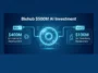 An infographic illustrating the $500 million investment by Chan Zuckerberg Biohub, showing $400 million allocated for internal AI development and $100 million for third-party medical researchers.