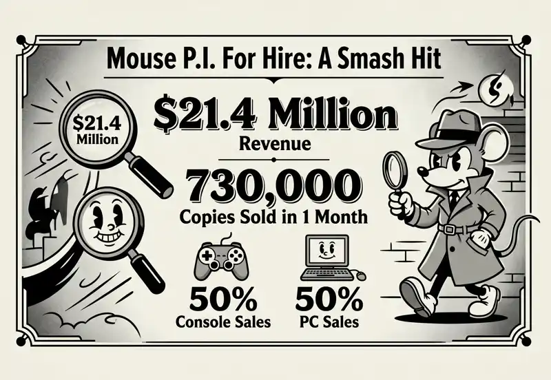 This Disney-Inspired Shooter Just Made $21.4 Million: 'Mouse P.I. For Hire' Recoups All Costs in Weeks!