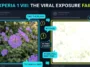 Infographic illustrating the viral social media trend where an AI camera blunder turns new Xperia 1 VIII into a meme, showing a comparison of original and overexposed photos.
