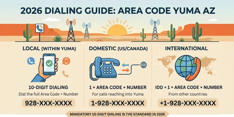 Missing Important Calls from Southwestern Arizona? -> Your Complete Guide to the Area Code Yuma AZ in 2026