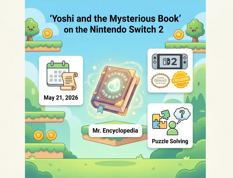 Watch the Adorable New Trailer for Yoshi and the Mysterious Book Right Before Its Switch 2 Launch!