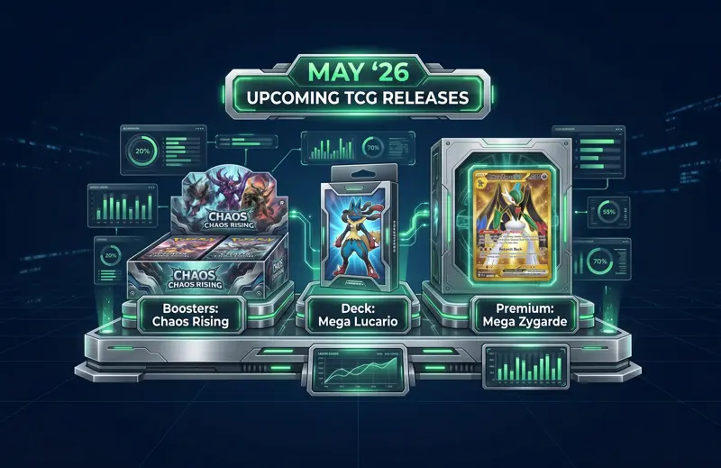 Huge Pokémon TCG Drops in May 2026: Mega Lucario, Zygarde, and Chaos Rising Revealed! - تفاصيل إضافية
