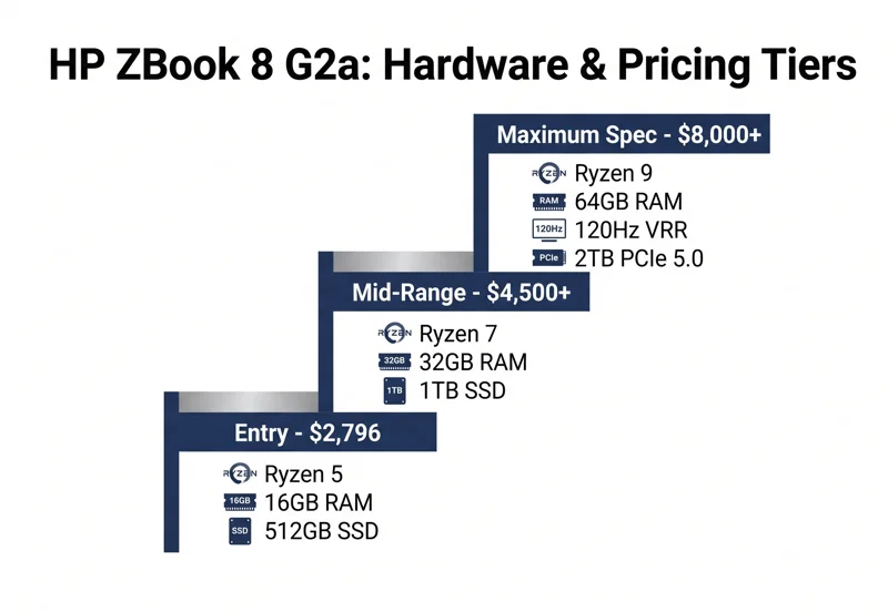 HP’s New 14-Inch ZBook 8 G2a Packs 64GB RAM and a 120Hz VRR Display (But Can Cost Over $8,000) - تفاصيل إضافية