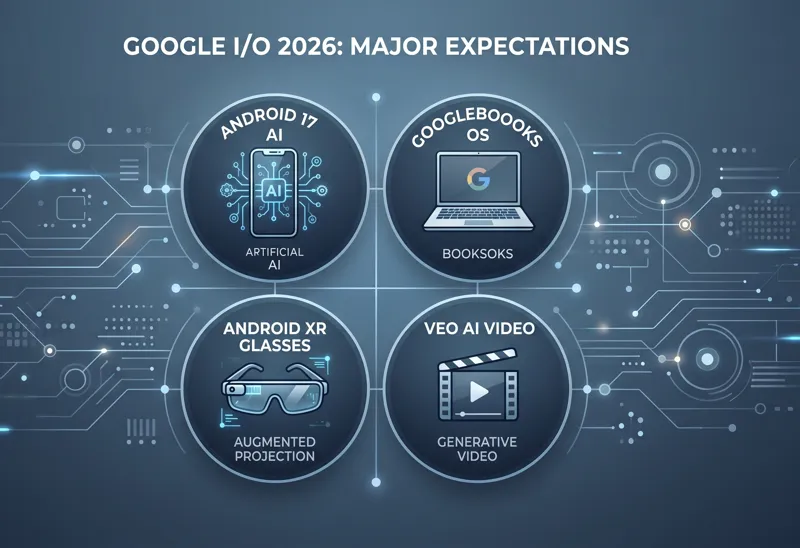 Google I/O 2026 Expectations: Android 17's Massive AI Upgrade, XR Smart Glasses, & The New Googlebooks - تفاصيل إضافية