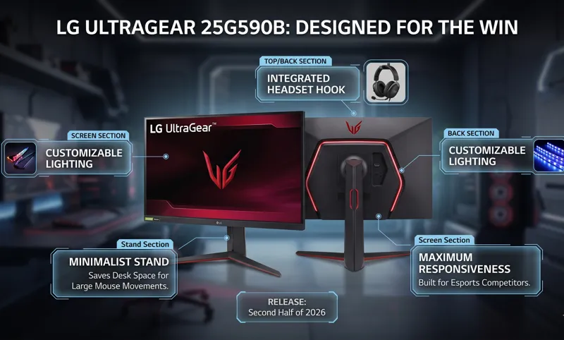1000Hz at 1080p? LG's UltraGear 25G590B Gaming Monitor Changes Esports Forever - تفاصيل إضافية