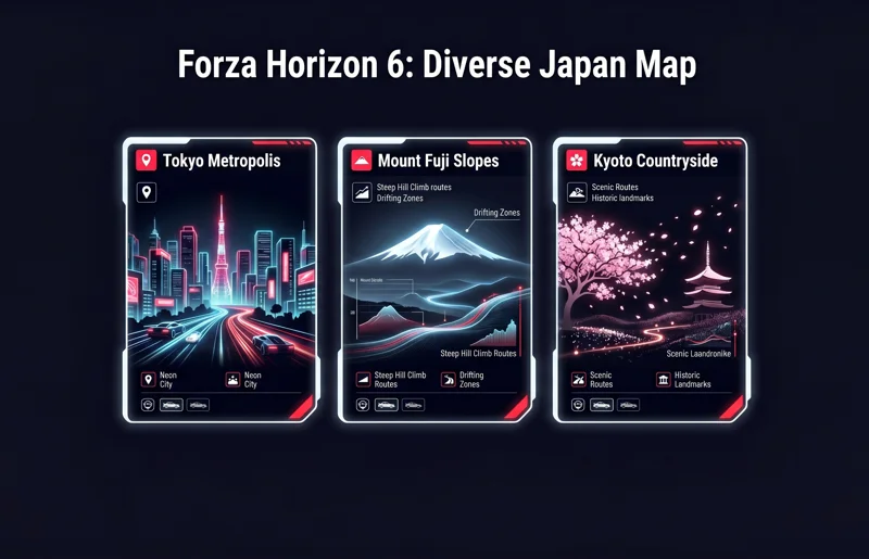 Forza Horizon 6's Japan Map is So Good, You'll Stop Racing Entirely - تفاصيل إضافية