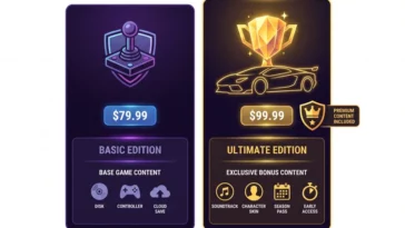 Infographic comparing the $79.99 GTA 6 Standard Edition with the $99.99 Ultimate Edition, highlighting the premium content differences.