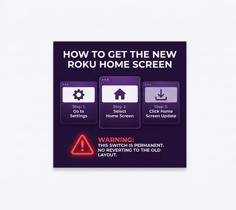 Skip the Wait: How to Force the Massive New Roku Home Screen Update Right Now (Warning: No Going Back)