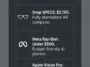 Infographic comparing the retail prices of premium smart wearables, highlighting the huge price gap between the $2,195 Snap SPECS, the budget-friendly Meta Ray-Ban smart glasses under $500, and Apple's premium $3,499 Vision Pro headset.