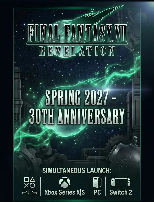 'Final Fantasy VII Revelation' Trailer Drops: Spring 2027 Release, Switch 2 Launch & Massive Job System Update!