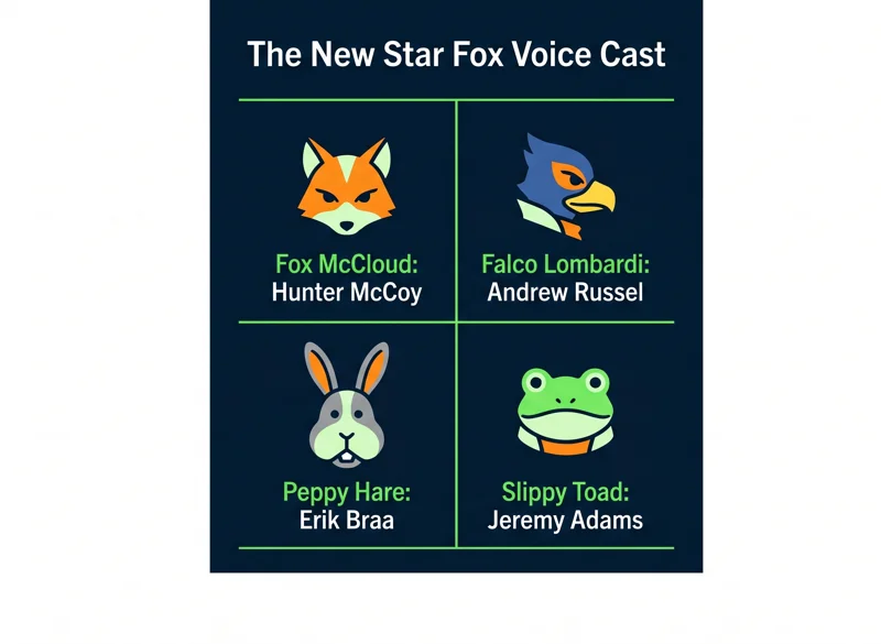 The New Fox McCloud Revealed: Complete Star Fox Switch 2 Voice Cast Drops Ahead of Launch!
