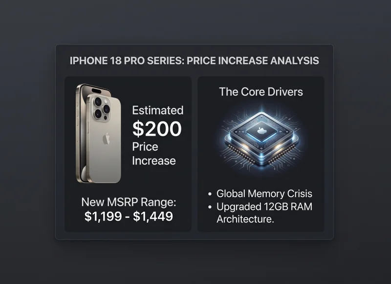 Brace Your Wallets: Why Apple's iPhone 18 Pro Models Could See a Massive $200 Price Hike