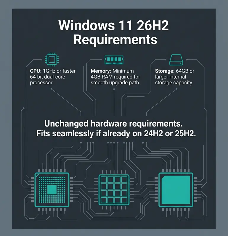 Windows 11 26H2 Officially Confirmed: Fall 2026 Release, PC Requirements, & Why It Installs in Just 2 Minutes!