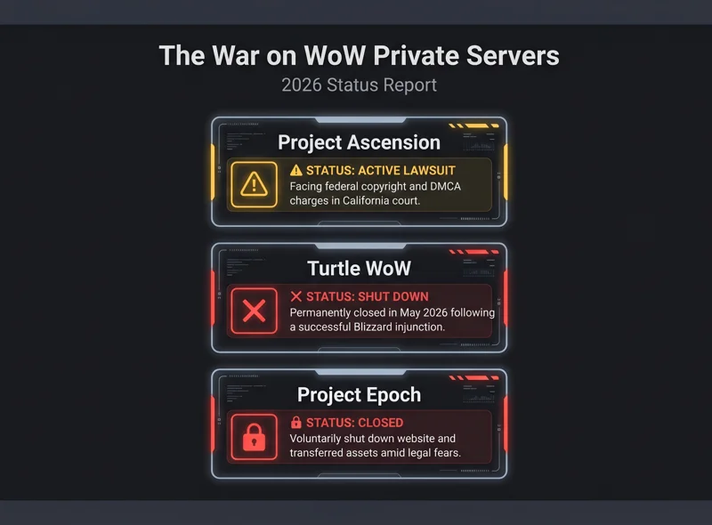 The End of Project Ascension? Blizzard Targets Massive WoW Private Server in New Lawsuit