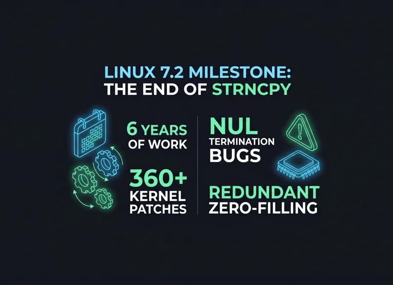 Linux 7.2 Just Killed This Bug-Prone API After 6 Years and 360+ Patches