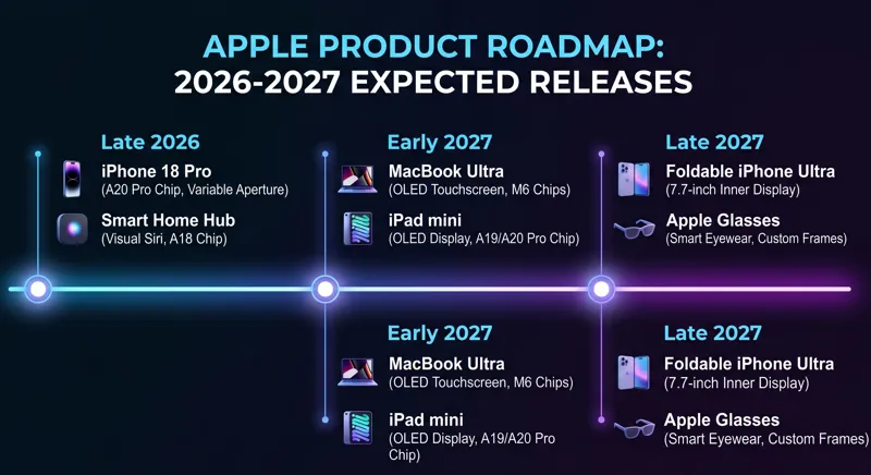 Huge Apple Roadmap Leak: 20 Massive New Products Coming by 2027 (Foldable iPhone Inside!)