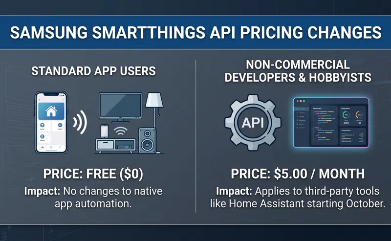 Samsung's New SmartThings Paywall: Why Your Home Assistant Setup Is About to Cost $5 a Month