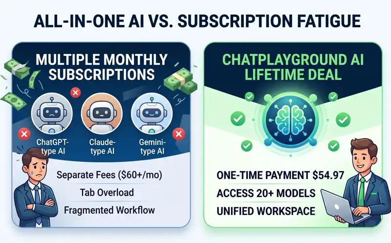 Ditch the Monthly Subscriptions: Get Lifetime Access to Claude, Gemini, and 20+ Top AIs for Just $55