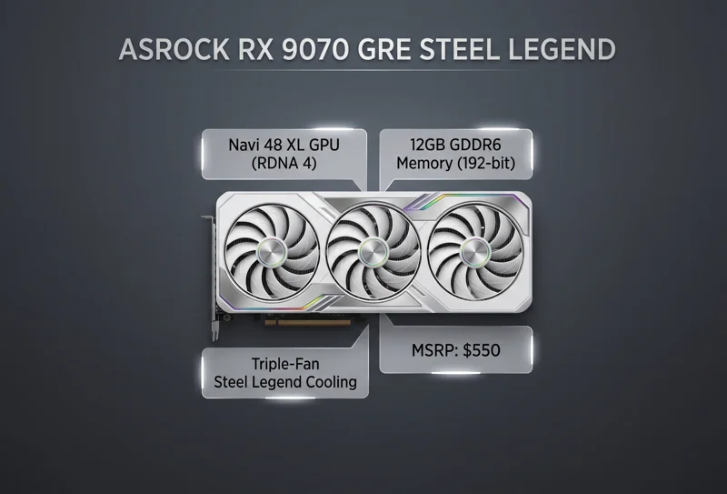 Is the $550 ASRock Radeon RX 9070 GRE Steel Legend the Ultimate RTX 5070 Killer?