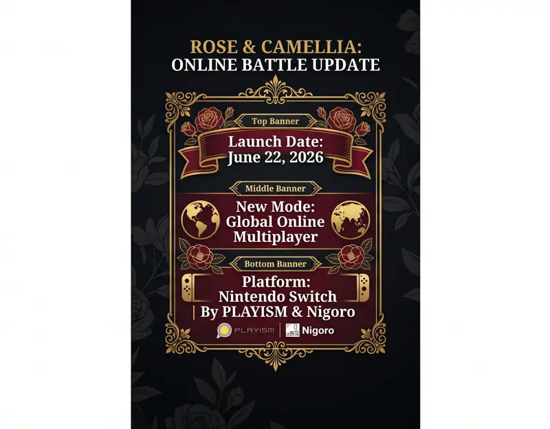 Slap the World! Rose & Camellia Collection 'Online Battle Mode' Update Drops June 22 on Nintendo Switch