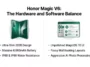 An infographic balancing the premium hardware pros like the 6,660mAh battery and IP69 rating against the MagicOS 10 software cons of the Honor Magic V6.