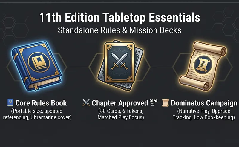 Dawn of the 11th Edition: Warhammer 40K Unleashes Standalone Core Rules and New Chapter Approved Decks - تفاصيل إضافية