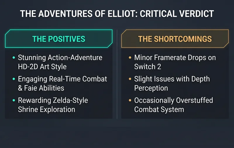 The Adventures of Elliot Review Roundup: Is Square Enix's HD-2D Switch 2 Game The Next Zelda? - تفاصيل إضافية