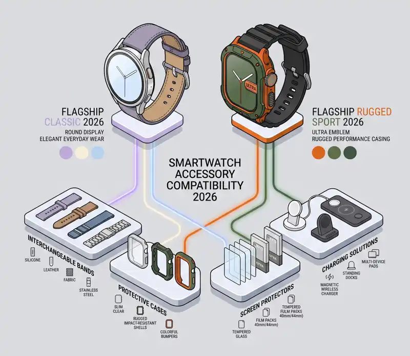 Massive Samsung Leak: Over 60 Colorful Galaxy Watch 9 and Watch Ultra 2 Bands Unveiled Ahead of Launch - تفاصيل إضافية