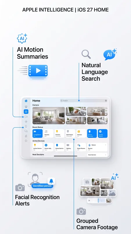 Apple Just Upgraded the Home App: iOS 27 Home Brings 4K Camera Support and Game-Changing AI Features - تفاصيل إضافية