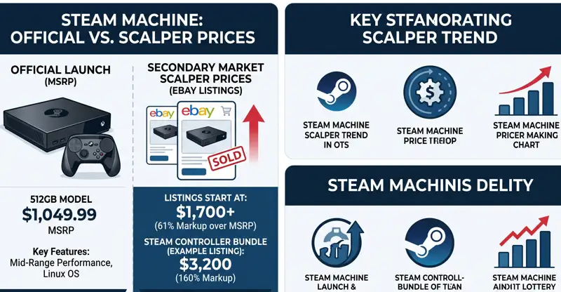 Scalpers Demand Up to $3,200 for Valve's New Steam Machine: Is It Really Worth the Hype? - تفاصيل إضافية