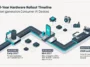 Infographic illustrating the hardware specifications of OpenAI's first devices, featuring a portable screenless smart speaker and a revolutionary app-free AI smartphone.