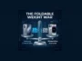 Infographic comparing the rumored weight of the Samsung Galaxy Z Fold 8 Ultra at 215 grams against the highly anticipated Apple iPhone Ultra at 255 grams.