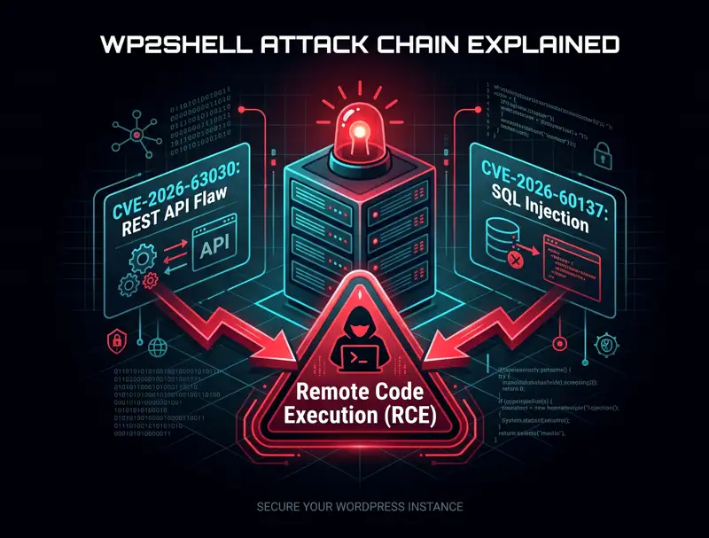 500 Million Sites at Risk: Hackers Actively Exploiting Critical WordPress 'wp2shell' RCE Flaws!