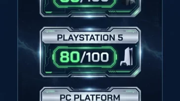 Infographic displaying the 2026 Metacritic review scores for Halo: Campaign Evolved, showing an 86 on Xbox Series X, an 80 on PlayStation 5, and a 77 on PC.
